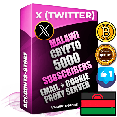 Professional Malawian PREMIUM X (Twitter) accounts of manual registration and farming for the CRYPTO niche with high trust history photos and tweets — fully themed and optimized for CRYPTO advertising and promotion — 5000 niche-related live active followers 2009–2014 registration year Verified Email (Included) + Cookie JSON for secure import and login to the account + User Agent + High-quality filling (Photo Header Posts). Fully ready for targeted campaigns and ad launches from any country. Perfectly hold ads without bans. Ideal for any earning schemes affiliate promotions and marketing projects. Quality unlimited IPv4 proxy server included.