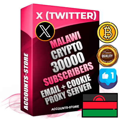 Professional Malawian PREMIUM X (Twitter) accounts of manual registration and farming for the CRYPTO niche with high trust history photos and tweets — fully themed and optimized for CRYPTO advertising and promotion — 30000 niche-related live active followers 2009–2014 registration year Verified Email (Included) + Cookie JSON for secure import and login to the account + User Agent + High-quality filling (Photo Header Posts). Fully ready for targeted campaigns and ad launches from any country. Perfectly hold ads without bans. Ideal for any earning schemes affiliate promotions and marketing projects. Quality unlimited IPv4 proxy server included.