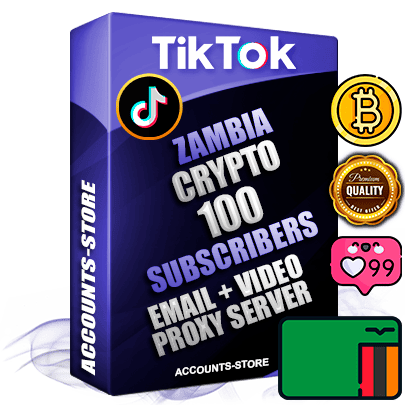 Professional Zambian PREMIUM TikTok accounts of manual registration and farming for the CRYPTO niche with high trust history profile photos and videos — fully themed and optimized for CRYPTO advertising and promotion — 100 niche-related live active subscribers 2018–2022 registration years Verified Email (included) + Cookie JSON for secure import and login to the account + User Agent + high-quality content filling (profile photo banner and videos). Fully ready for targeted campaigns and ad launches from any country. Perfectly holds ads without bans. Ideal for any earning schemes affiliate promotions and marketing projects. Quality unlimited IPv4 proxy server included.
