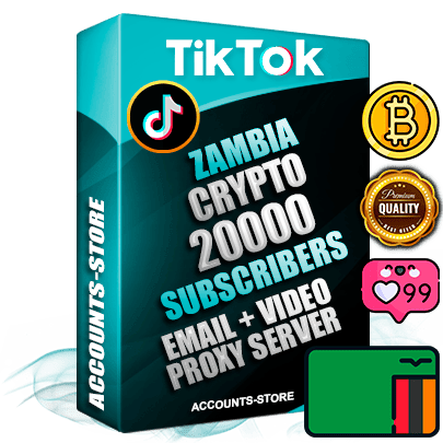 Professional Zambian PREMIUM TikTok accounts of manual registration and farming for the CRYPTO niche with high trust history profile photos and videos — fully themed and optimized for CRYPTO advertising and promotion — 20000 niche-related live active subscribers 2018–2022 registration years Verified Email (included) + Cookie JSON for secure import and login to the account + User Agent + high-quality content filling (profile photo banner and videos). Fully ready for targeted campaigns and ad launches from any country. Perfectly holds ads without bans. Ideal for any earning schemes affiliate promotions and marketing projects. Quality unlimited IPv4 proxy server included.