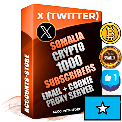 Professional Somali PREMIUM X (Twitter) accounts of manual registration and farming for the CRYPTO niche with high trust history photos and tweets — fully themed and optimized for CRYPTO advertising and promotion — 1000 niche-related live active followers 2009–2014 registration year Verified Email (Included) + Cookie JSON for secure import and login to the account + User Agent + High-quality filling (Photo Header Posts). Fully ready for targeted campaigns and ad launches from any country. Perfectly hold ads without bans. Ideal for any earning schemes affiliate promotions and marketing projects. Quality unlimited IPv4 proxy server included.