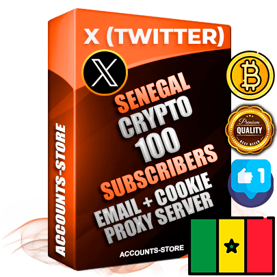 Professional Senegalese PREMIUM X (Twitter) accounts of manual registration and farming for the CRYPTO niche with high trust history photos and tweets — fully themed and optimized for CRYPTO advertising and promotion — 100 niche-related live active followers 2009–2014 registration year Verified Email (Included) + Cookie JSON for secure import and login to the account + User Agent + High-quality filling (Photo Header Posts). Fully ready for targeted campaigns and ad launches from any country. Perfectly hold ads without bans. Ideal for any earning schemes affiliate promotions and marketing projects. Quality unlimited IPv4 proxy server included.