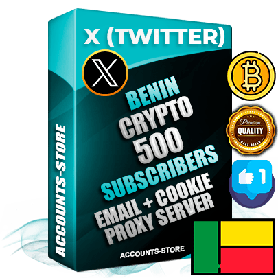 Professional Beninese PREMIUM X (Twitter) accounts of manual registration and farming for the CRYPTO niche with high trust history photos and tweets — fully themed and optimized for CRYPTO advertising and promotion — 500 niche-related live active followers 2009–2014 registration year Verified Email (Included) + Cookie JSON for secure import and login to the account + User Agent + High-quality filling (Photo Header Posts). Fully ready for targeted campaigns and ad launches from any country. Perfectly hold ads without bans. Ideal for any earning schemes affiliate promotions and marketing projects. Quality unlimited IPv4 proxy server included.