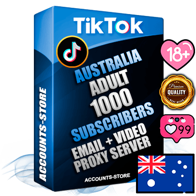 Professional Australian PREMIUM TikTok accounts of manual registration and farming for the ADULT niche with high trust history profile photos and videos — fully themed and optimized for ADULT advertising and promotion — 1000 niche-related live active subscribers 2018–2022 registration years Verified Email (included) + Cookie JSON for secure import and login to the account + User Agent + high-quality content filling (profile photo banner and videos). Fully ready for targeted campaigns and ad launches from any country. Perfectly holds ads without bans. Ideal for any earning schemes affiliate promotions and marketing projects. Quality unlimited IPv4 proxy server included.
