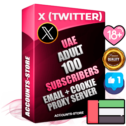 Professional UAE PREMIUM X (Twitter) accounts of manual registration and farming for the ADULT niche with high trust history photos and tweets — fully themed and optimized for ADULT advertising and promotion — 100 niche-related live active followers 2009–2014 registration year Verified Email (Included) + Cookie JSON for secure import and login to the account + User Agent + High-quality filling (Photo Header Posts). Fully ready for targeted campaigns and ad launches from any country. Perfectly hold ads without bans. Ideal for any earning schemes affiliate promotions and marketing projects. Quality unlimited IPv4 proxy server included.