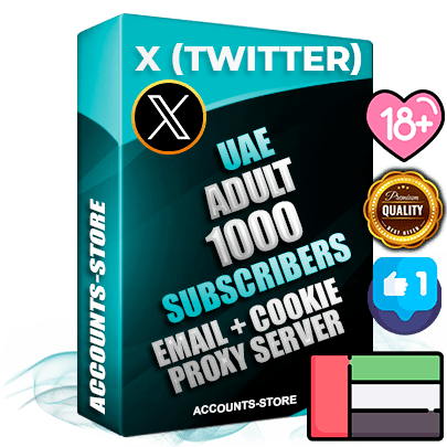 Professional UAE PREMIUM X (Twitter) accounts of manual registration and farming for the ADULT niche with high trust history photos and tweets — fully themed and optimized for ADULT advertising and promotion — 1000 niche-related live active followers 2009–2014 registration year Verified Email (Included) + Cookie JSON for secure import and login to the account + User Agent + High-quality filling (Photo Header Posts). Fully ready for targeted campaigns and ad launches from any country. Perfectly hold ads without bans. Ideal for any earning schemes affiliate promotions and marketing projects. Quality unlimited IPv4 proxy server included.