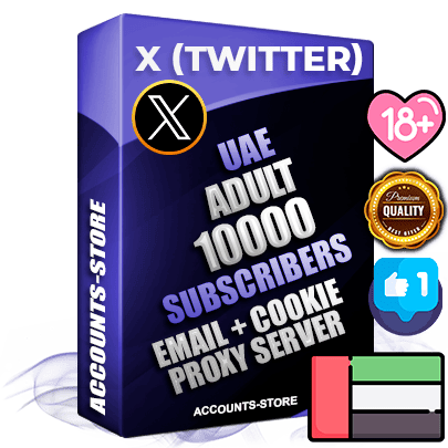 Professional UAE PREMIUM X (Twitter) accounts of manual registration and farming for the ADULT niche with high trust history photos and tweets — fully themed and optimized for ADULT advertising and promotion — 10000 niche-related live active followers 2009–2014 registration year Verified Email (Included) + Cookie JSON for secure import and login to the account + User Agent + High-quality filling (Photo Header Posts). Fully ready for targeted campaigns and ad launches from any country. Perfectly hold ads without bans. Ideal for any earning schemes affiliate promotions and marketing projects. Quality unlimited IPv4 proxy server included. Professional UAE PREMIUM X (Twitter) accounts of manual registration and farming for the ADULT niche with high trust history photos and tweets — fully themed and optimized for ADULT advertising and promotion — 10000 niche-related live active followers 2009–2014 registration year Verified Email (Included) + Cookie JSON for secure import and login to the account + User Agent + High-quality filling (Photo Header Posts). Fully ready for targeted campaigns and ad launches from any country. Perfectly hold ads without bans. Ideal for any earning schemes affiliate promotions and marketing projects. Quality unlimited IPv4 proxy server included.