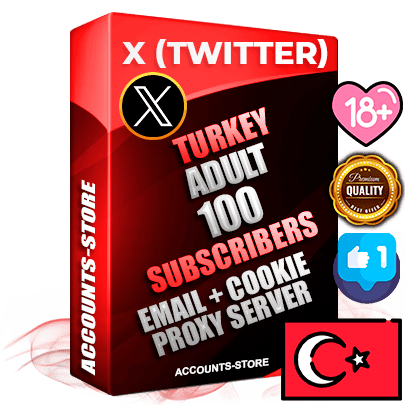 Professional Turkish PREMIUM X (Twitter) accounts of manual registration and farming for the ADULT niche with high trust history photos and tweets — fully themed and optimized for ADULT advertising and promotion — 100 niche-related live active followers 2009–2014 registration year Verified Email (Included) + Cookie JSON for secure import and login to the account + User Agent + High-quality filling (Photo Header Posts). Fully ready for targeted campaigns and ad launches from any country. Perfectly hold ads without bans. Ideal for any earning schemes affiliate promotions and marketing projects. Quality unlimited IPv4 proxy server included.