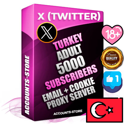 Professional Turkish PREMIUM X (Twitter) accounts of manual registration and farming for the ADULT niche with high trust history photos and tweets — fully themed and optimized for ADULT advertising and promotion — 5000 niche-related live active followers 2009–2014 registration year Verified Email (Included) + Cookie JSON for secure import and login to the account + User Agent + High-quality filling (Photo Header Posts). Fully ready for targeted campaigns and ad launches from any country. Perfectly hold ads without bans. Ideal for any earning schemes affiliate promotions and marketing projects. Quality unlimited IPv4 proxy server included.
