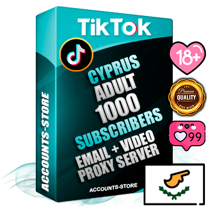 Professional Cyprus PREMIUM TikTok accounts of manual registration and farming for the ADULT niche with high trust history profile photos and videos — fully themed and optimized for ADULT advertising and promotion — 1000 niche-related live active subscribers 2018–2022 registration years Verified Email (included) + Cookie JSON for secure import and login to the account + User Agent + high-quality content filling (profile photo banner and videos). Fully ready for targeted campaigns and ad launches from any country. Perfectly holds ads without bans. Ideal for any earning schemes affiliate promotions and marketing projects. Quality unlimited IPv4 proxy server included.