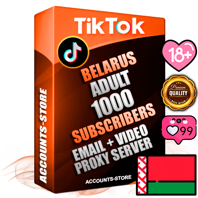Professional Belarusian PREMIUM TikTok accounts of manual registration and farming for the ADULT niche with high trust history profile photos and videos — fully themed and optimized for ADULT advertising and promotion — 1000 niche-related live active subscribers 2018–2022 registration years Verified Email (included) + Cookie JSON for secure import and login to the account + User Agent + high-quality content filling (profile photo banner and videos). Fully ready for targeted campaigns and ad launches from any country. Perfectly holds ads without bans. Ideal for any earning schemes affiliate promotions and marketing projects. Quality unlimited IPv4 proxy server included. Professional Belarusian PREMIUM TikTok accounts of manual registration and farming for the ADULT niche with high trust history profile photos and videos — fully themed and optimized for ADULT advertising and promotion — 1000 niche-related live active subscribers 2018–2022 registration years Verified Email (included) + Cookie JSON for secure import and login to the account + User Agent + high-quality content filling (profile photo banner and videos). Fully ready for targeted campaigns and ad launches from any country. Perfectly holds ads without bans. Ideal for any earning schemes affiliate promotions and marketing projects. Quality unlimited IPv4 proxy server included.