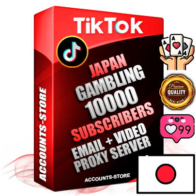 Professional Japanese PREMIUM TikTok accounts of manual registration and farming for the GAMBLING niche with high trust history profile photos and videos — fully themed and optimized for GAMBLING advertising and promotion — 10000 niche-related live active subscribers 2018–2022 registration years Verified Email (included) + Cookie JSON for secure import and login to the account + User Agent + high-quality content filling (profile photo banner and videos). Fully ready for targeted campaigns and ad launches from any country. Perfectly holds ads without bans. Ideal for any earning schemes affiliate promotions and marketing projects. Quality unlimited IPv4 proxy server included. Professional Japanese PREMIUM TikTok accounts of manual registration and farming for the GAMBLING niche with high trust history profile photos and videos — fully themed and optimized for GAMBLING advertising and promotion — 10000 niche-related live active subscribers 2018–2022 registration years Verified Email (included) + Cookie JSON for secure import and login to the account + User Agent + high-quality content filling (profile photo banner and videos). Fully ready for targeted campaigns and ad launches from any country. Perfectly holds ads without bans. Ideal for any earning schemes affiliate promotions and marketing projects. Quality unlimited IPv4 proxy server included.