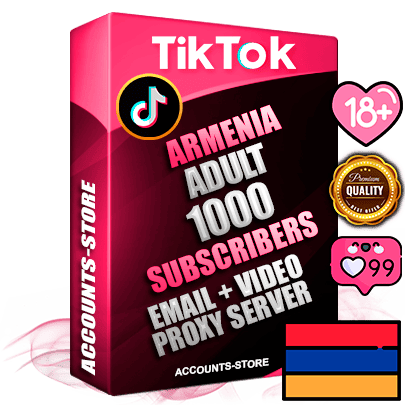 Professional Armenian PREMIUM TikTok accounts of manual registration and farming for the ADULT niche with high trust history profile photos and videos — fully themed and optimized for ADULT advertising and promotion — 1000 niche-related live active subscribers 2018–2022 registration years Verified Email (included) + Cookie JSON for secure import and login to the account + User Agent + high-quality content filling (profile photo banner and videos). Fully ready for targeted campaigns and ad launches from any country. Perfectly holds ads without bans. Ideal for any earning schemes affiliate promotions and marketing projects. Quality unlimited IPv4 proxy server included. Professional Armenian PREMIUM TikTok accounts of manual registration and farming for the ADULT niche with high trust history profile photos and videos — fully themed and optimized for ADULT advertising and promotion — 1000 niche-related live active subscribers 2018–2022 registration years Verified Email (included) + Cookie JSON for secure import and login to the account + User Agent + high-quality content filling (profile photo banner and videos). Fully ready for targeted campaigns and ad launches from any country. Perfectly holds ads without bans. Ideal for any earning schemes affiliate promotions and marketing projects. Quality unlimited IPv4 proxy server included.