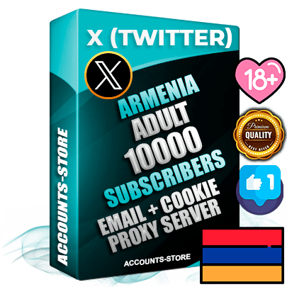 Professional Armenian PREMIUM X (Twitter) accounts of manual registration and farming for the ADULT niche with high trust history photos and tweets — fully themed and optimized for ADULT advertising and promotion — 10000 niche-related live active followers 2009–2014 registration year Verified Email (Included) + Cookie JSON for secure import and login to the account + User Agent + High-quality filling (Photo Header Posts). Fully ready for targeted campaigns and ad launches from any country. Perfectly hold ads without bans. Ideal for any earning schemes affiliate promotions and marketing projects. Quality unlimited IPv4 proxy server included. Professional Armenian PREMIUM X (Twitter) accounts of manual registration and farming for the ADULT niche with high trust history photos and tweets — fully themed and optimized for ADULT advertising and promotion — 10000 niche-related live active followers 2009–2014 registration year Verified Email (Included) + Cookie JSON for secure import and login to the account + User Agent + High-quality filling (Photo Header Posts). Fully ready for targeted campaigns and ad launches from any country. Perfectly hold ads without bans. Ideal for any earning schemes affiliate promotions and marketing projects. Quality unlimited IPv4 proxy server included.