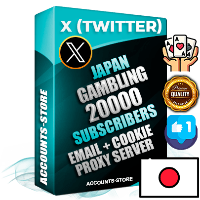 Professional Japanese PREMIUM X (Twitter) accounts of manual registration and farming for the GAMBLING niche with high trust history photos and tweets — fully themed and optimized for GAMBLING advertising and promotion — 20000 niche-related live active followers 2009–2014 registration year Verified Email (Included) + Cookie JSON for secure import and login to the account + User Agent + High-quality filling (Photo Header Posts). Fully ready for targeted campaigns and ad launches from any country. Perfectly hold ads without bans. Ideal for any earning schemes affiliate promotions and marketing projects. Quality unlimited IPv4 proxy server included.