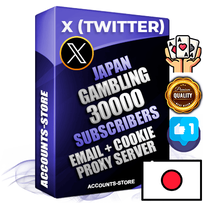 Professional Japanese PREMIUM X (Twitter) accounts of manual registration and farming for the GAMBLING niche with high trust history photos and tweets — fully themed and optimized for GAMBLING advertising and promotion — 30000 niche-related live active followers 2009–2014 registration year Verified Email (Included) + Cookie JSON for secure import and login to the account + User Agent + High-quality filling (Photo Header Posts). Fully ready for targeted campaigns and ad launches from any country. Perfectly hold ads without bans. Ideal for any earning schemes affiliate promotions and marketing projects. Quality unlimited IPv4 proxy server included.