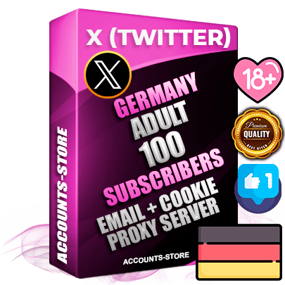 Professional German PREMIUM X (Twitter) accounts of manual registration and farming for the ADULT niche with high trust history photos and tweets — fully themed and optimized for ADULT advertising and promotion — 100 niche-related live active followers 2009–2014 registration year Verified Email (Included) + Cookie JSON for secure import and login to the account + User Agent + High-quality filling (Photo Header Posts). Fully ready for targeted campaigns and ad launches from any country. Perfectly hold ads without bans. Ideal for any earning schemes affiliate promotions and marketing projects. Quality unlimited IPv4 proxy server included.