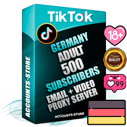 Professional German PREMIUM TikTok accounts of manual registration and farming for the ADULT niche with high trust history profile photos and videos — fully themed and optimized for ADULT advertising and promotion — 500 niche-related live active subscribers 2018–2022 registration years Verified Email (included) + Cookie JSON for secure import and login to the account + User Agent + high-quality content filling (profile photo banner and videos). Fully ready for targeted campaigns and ad launches from any country. Perfectly holds ads without bans. Ideal for any earning schemes affiliate promotions and marketing projects. Quality unlimited IPv4 proxy server included. Professional German PREMIUM TikTok accounts of manual registration and farming for the ADULT niche with high trust history profile photos and videos — fully themed and optimized for ADULT advertising and promotion — 500 niche-related live active subscribers 2018–2022 registration years Verified Email (included) + Cookie JSON for secure import and login to the account + User Agent + high-quality content filling (profile photo banner and videos). Fully ready for targeted campaigns and ad launches from any country. Perfectly holds ads without bans. Ideal for any earning schemes affiliate promotions and marketing projects. Quality unlimited IPv4 proxy server included.