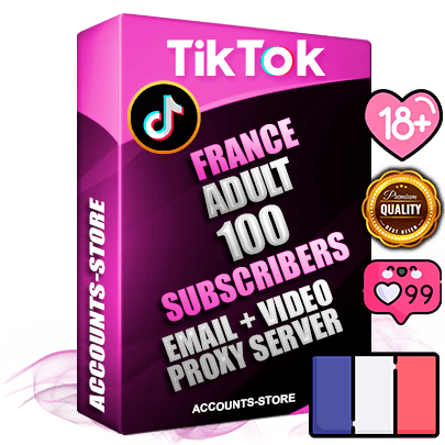 Professional French PREMIUM TikTok accounts of manual registration and farming for the ADULT niche with high trust history profile photos and videos — fully themed and optimized for ADULT advertising and promotion — 100 niche-related live active subscribers 2018–2022 registration years Verified Email (included) + Cookie JSON for secure import and login to the account + User Agent + high-quality content filling (profile photo banner and videos). Fully ready for targeted campaigns and ad launches from any country. Perfectly holds ads without bans. Ideal for any earning schemes affiliate promotions and marketing projects. Quality unlimited IPv4 proxy server included. Professional French PREMIUM TikTok accounts of manual registration and farming for the ADULT niche with high trust history profile photos and videos — fully themed and optimized for ADULT advertising and promotion — 100 niche-related live active subscribers 2018–2022 registration years Verified Email (included) + Cookie JSON for secure import and login to the account + User Agent + high-quality content filling (profile photo banner and videos). Fully ready for targeted campaigns and ad launches from any country. Perfectly holds ads without bans. Ideal for any earning schemes affiliate promotions and marketing projects. Quality unlimited IPv4 proxy server included.
