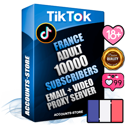 Professional French PREMIUM TikTok accounts of manual registration and farming for the ADULT niche with high trust history profile photos and videos — fully themed and optimized for ADULT advertising and promotion — 10000 niche-related live active subscribers 2018–2022 registration years Verified Email (included) + Cookie JSON for secure import and login to the account + User Agent + high-quality content filling (profile photo banner and videos). Fully ready for targeted campaigns and ad launches from any country. Perfectly holds ads without bans. Ideal for any earning schemes affiliate promotions and marketing projects. Quality unlimited IPv4 proxy server included. Professional French PREMIUM TikTok accounts of manual registration and farming for the ADULT niche with high trust history profile photos and videos — fully themed and optimized for ADULT advertising and promotion — 10000 niche-related live active subscribers 2018–2022 registration years Verified Email (included) + Cookie JSON for secure import and login to the account + User Agent + high-quality content filling (profile photo banner and videos). Fully ready for targeted campaigns and ad launches from any country. Perfectly holds ads without bans. Ideal for any earning schemes affiliate promotions and marketing projects. Quality unlimited IPv4 proxy server included.