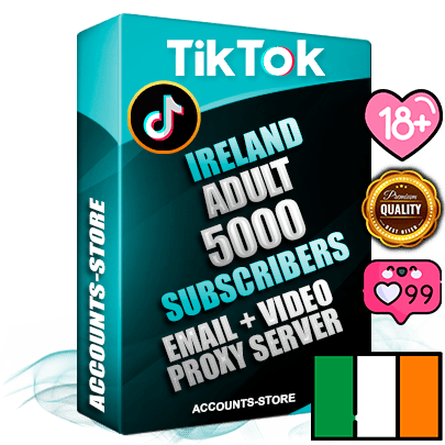 Professional Irish PREMIUM TikTok accounts of manual registration and farming for the ADULT niche with high trust history profile photos and videos — fully themed and optimized for ADULT advertising and promotion — 5000 niche-related live active subscribers 2018–2022 registration years Verified Email (included) + Cookie JSON for secure import and login to the account + User Agent + high-quality content filling (profile photo banner and videos). Fully ready for targeted campaigns and ad launches from any country. Perfectly holds ads without bans. Ideal for any earning schemes affiliate promotions and marketing projects. Quality unlimited IPv4 proxy server included.
