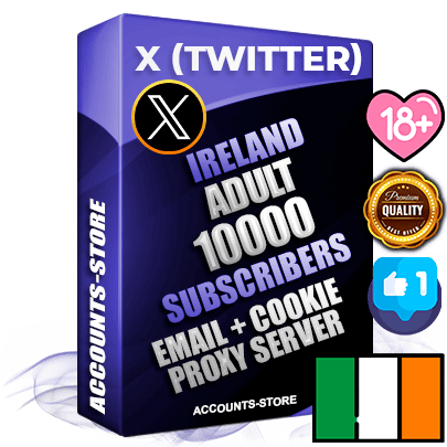 Professional Irish PREMIUM X (Twitter) accounts of manual registration and farming for the ADULT niche with high trust history photos and tweets — fully themed and optimized for ADULT advertising and promotion — 10000 niche-related live active followers 2009–2014 registration year Verified Email (Included) + Cookie JSON for secure import and login to the account + User Agent + High-quality filling (Photo Header Posts). Fully ready for targeted campaigns and ad launches from any country. Perfectly hold ads without bans. Ideal for any earning schemes affiliate promotions and marketing projects. Quality unlimited IPv4 proxy server included.