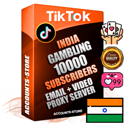 Professional Indian PREMIUM TikTok accounts of manual registration and farming for the GAMBLING niche with high trust history profile photos and videos — fully themed and optimized for GAMBLING advertising and promotion — 10000 niche-related live active subscribers 2018–2022 registration years Verified Email (included) + Cookie JSON for secure import and login to the account + User Agent + high-quality content filling (profile photo banner and videos). Fully ready for targeted campaigns and ad launches from any country. Perfectly holds ads without bans. Ideal for any earning schemes affiliate promotions and marketing projects. Quality unlimited IPv4 proxy server included. Professional Indian PREMIUM TikTok accounts of manual registration and farming for the GAMBLING niche with high trust history profile photos and videos — fully themed and optimized for GAMBLING advertising and promotion — 10000 niche-related live active subscribers 2018–2022 registration years Verified Email (included) + Cookie JSON for secure import and login to the account + User Agent + high-quality content filling (profile photo banner and videos). Fully ready for targeted campaigns and ad launches from any country. Perfectly holds ads without bans. Ideal for any earning schemes affiliate promotions and marketing projects. Quality unlimited IPv4 proxy server included.