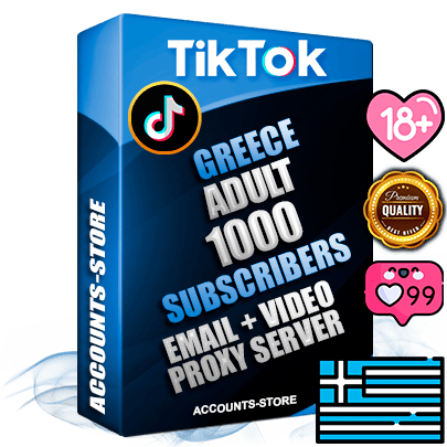 Professional Greek PREMIUM TikTok accounts of manual registration and farming for the ADULT niche with high trust history profile photos and videos — fully themed and optimized for ADULT advertising and promotion — 1000 niche-related live active subscribers 2018–2022 registration years Verified Email (included) + Cookie JSON for secure import and login to the account + User Agent + high-quality content filling (profile photo banner and videos). Fully ready for targeted campaigns and ad launches from any country. Perfectly holds ads without bans. Ideal for any earning schemes affiliate promotions and marketing projects. Quality unlimited IPv4 proxy server included. Professional Greek PREMIUM TikTok accounts of manual registration and farming for the ADULT niche with high trust history profile photos and videos — fully themed and optimized for ADULT advertising and promotion — 1000 niche-related live active subscribers 2018–2022 registration years Verified Email (included) + Cookie JSON for secure import and login to the account + User Agent + high-quality content filling (profile photo banner and videos). Fully ready for targeted campaigns and ad launches from any country. Perfectly holds ads without bans. Ideal for any earning schemes affiliate promotions and marketing projects. Quality unlimited IPv4 proxy server included.