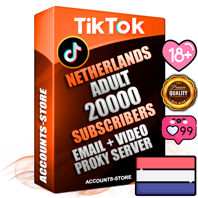 Professional Dutch PREMIUM TikTok accounts of manual registration and farming for the ADULT niche with high trust history profile photos and videos — fully themed and optimized for ADULT advertising and promotion — 20000 niche-related live active subscribers 2018–2022 registration years Verified Email (included) + Cookie JSON for secure import and login to the account + User Agent + high-quality content filling (profile photo banner and videos). Fully ready for targeted campaigns and ad launches from any country. Perfectly holds ads without bans. Ideal for any earning schemes affiliate promotions and marketing projects. Quality unlimited IPv4 proxy server included. Professional Dutch PREMIUM TikTok accounts of manual registration and farming for the ADULT niche with high trust history profile photos and videos — fully themed and optimized for ADULT advertising and promotion — 20000 niche-related live active subscribers 2018–2022 registration years Verified Email (included) + Cookie JSON for secure import and login to the account + User Agent + high-quality content filling (profile photo banner and videos). Fully ready for targeted campaigns and ad launches from any country. Perfectly holds ads without bans. Ideal for any earning schemes affiliate promotions and marketing projects. Quality unlimited IPv4 proxy server included.