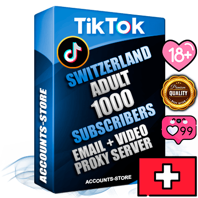 Professional Swiss PREMIUM TikTok accounts of manual registration and farming for the ADULT niche with high trust history profile photos and videos — fully themed and optimized for ADULT advertising and promotion — 1000 niche-related live active subscribers 2018–2022 registration years Verified Email (included) + Cookie JSON for secure import and login to the account + User Agent + high-quality content filling (profile photo banner and videos). Fully ready for targeted campaigns and ad launches from any country. Perfectly holds ads without bans. Ideal for any earning schemes affiliate promotions and marketing projects. Quality unlimited IPv4 proxy server included. Professional Swiss PREMIUM TikTok accounts of manual registration and farming for the ADULT niche with high trust history profile photos and videos — fully themed and optimized for ADULT advertising and promotion — 1000 niche-related live active subscribers 2018–2022 registration years Verified Email (included) + Cookie JSON for secure import and login to the account + User Agent + high-quality content filling (profile photo banner and videos). Fully ready for targeted campaigns and ad launches from any country. Perfectly holds ads without bans. Ideal for any earning schemes affiliate promotions and marketing projects. Quality unlimited IPv4 proxy server included.