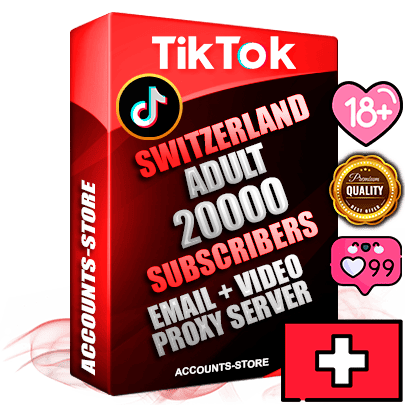 Professional Swiss PREMIUM TikTok accounts of manual registration and farming for the ADULT niche with high trust history profile photos and videos — fully themed and optimized for ADULT advertising and promotion — 20000 niche-related live active subscribers 2018–2022 registration years Verified Email (included) + Cookie JSON for secure import and login to the account + User Agent + high-quality content filling (profile photo banner and videos). Fully ready for targeted campaigns and ad launches from any country. Perfectly holds ads without bans. Ideal for any earning schemes affiliate promotions and marketing projects. Quality unlimited IPv4 proxy server included.