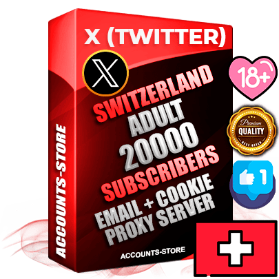 Professional Swiss PREMIUM X (Twitter) accounts of manual registration and farming for the ADULT niche with high trust history photos and tweets — fully themed and optimized for ADULT advertising and promotion — 20000 niche-related live active followers 2009–2014 registration year Verified Email (Included) + Cookie JSON for secure import and login to the account + User Agent + High-quality filling (Photo Header Posts). Fully ready for targeted campaigns and ad launches from any country. Perfectly hold ads without bans. Ideal for any earning schemes affiliate promotions and marketing projects. Quality unlimited IPv4 proxy server included. Professional Swiss PREMIUM X (Twitter) accounts of manual registration and farming for the ADULT niche with high trust history photos and tweets — fully themed and optimized for ADULT advertising and promotion — 20000 niche-related live active followers 2009–2014 registration year Verified Email (Included) + Cookie JSON for secure import and login to the account + User Agent + High-quality filling (Photo Header Posts). Fully ready for targeted campaigns and ad launches from any country. Perfectly hold ads without bans. Ideal for any earning schemes affiliate promotions and marketing projects. Quality unlimited IPv4 proxy server included.