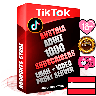 Professional Austrian PREMIUM TikTok accounts of manual registration and farming for the ADULT niche with high trust history profile photos and videos — fully themed and optimized for ADULT advertising and promotion — 1000 niche-related live active subscribers 2018–2022 registration years Verified Email (included) + Cookie JSON for secure import and login to the account + User Agent + high-quality content filling (profile photo banner and videos). Fully ready for targeted campaigns and ad launches from any country. Perfectly holds ads without bans. Ideal for any earning schemes affiliate promotions and marketing projects. Quality unlimited IPv4 proxy server included. Professional Austrian PREMIUM TikTok accounts of manual registration and farming for the ADULT niche with high trust history profile photos and videos — fully themed and optimized for ADULT advertising and promotion — 1000 niche-related live active subscribers 2018–2022 registration years Verified Email (included) + Cookie JSON for secure import and login to the account + User Agent + high-quality content filling (profile photo banner and videos). Fully ready for targeted campaigns and ad launches from any country. Perfectly holds ads without bans. Ideal for any earning schemes affiliate promotions and marketing projects. Quality unlimited IPv4 proxy server included.