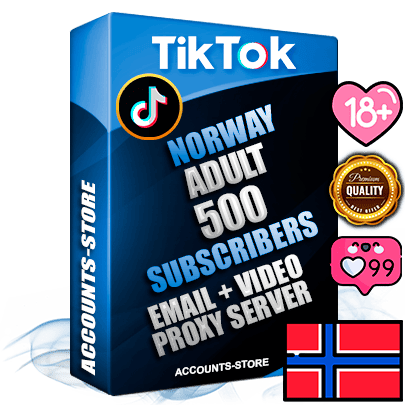 Professional Norwegian PREMIUM TikTok accounts of manual registration and farming for the ADULT niche with high trust history profile photos and videos — fully themed and optimized for ADULT advertising and promotion — 500 niche-related live active subscribers 2018–2022 registration years Verified Email (included) + Cookie JSON for secure import and login to the account + User Agent + high-quality content filling (profile photo banner and videos). Fully ready for targeted campaigns and ad launches from any country. Perfectly holds ads without bans. Ideal for any earning schemes affiliate promotions and marketing projects. Quality unlimited IPv4 proxy server included.