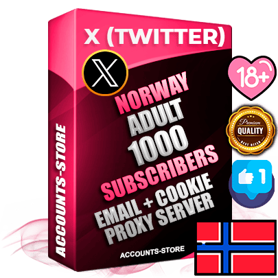 Professional Norwegian PREMIUM X (Twitter) accounts of manual registration and farming for the ADULT niche with high trust history photos and tweets — fully themed and optimized for ADULT advertising and promotion — 1000 niche-related live active followers 2009–2014 registration year Verified Email (Included) + Cookie JSON for secure import and login to the account + User Agent + High-quality filling (Photo Header Posts). Fully ready for targeted campaigns and ad launches from any country. Perfectly hold ads without bans. Ideal for any earning schemes affiliate promotions and marketing projects. Quality unlimited IPv4 proxy server included. Professional Norwegian PREMIUM X (Twitter) accounts of manual registration and farming for the ADULT niche with high trust history photos and tweets — fully themed and optimized for ADULT advertising and promotion — 1000 niche-related live active followers 2009–2014 registration year Verified Email (Included) + Cookie JSON for secure import and login to the account + User Agent + High-quality filling (Photo Header Posts). Fully ready for targeted campaigns and ad launches from any country. Perfectly hold ads without bans. Ideal for any earning schemes affiliate promotions and marketing projects. Quality unlimited IPv4 proxy server included.