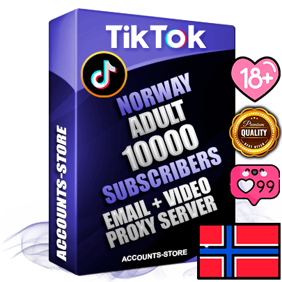 Professional Norwegian PREMIUM TikTok accounts of manual registration and farming for the ADULT niche with high trust history profile photos and videos — fully themed and optimized for ADULT advertising and promotion — 10000 niche-related live active subscribers 2018–2022 registration years Verified Email (included) + Cookie JSON for secure import and login to the account + User Agent + high-quality content filling (profile photo banner and videos). Fully ready for targeted campaigns and ad launches from any country. Perfectly holds ads without bans. Ideal for any earning schemes affiliate promotions and marketing projects. Quality unlimited IPv4 proxy server included.