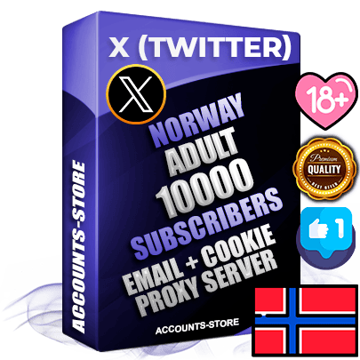 Professional Norwegian PREMIUM X (Twitter) accounts of manual registration and farming for the ADULT niche with high trust history photos and tweets — fully themed and optimized for ADULT advertising and promotion — 10000 niche-related live active followers 2009–2014 registration year Verified Email (Included) + Cookie JSON for secure import and login to the account + User Agent + High-quality filling (Photo Header Posts). Fully ready for targeted campaigns and ad launches from any country. Perfectly hold ads without bans. Ideal for any earning schemes affiliate promotions and marketing projects. Quality unlimited IPv4 proxy server included. Professional Norwegian PREMIUM X (Twitter) accounts of manual registration and farming for the ADULT niche with high trust history photos and tweets — fully themed and optimized for ADULT advertising and promotion — 10000 niche-related live active followers 2009–2014 registration year Verified Email (Included) + Cookie JSON for secure import and login to the account + User Agent + High-quality filling (Photo Header Posts). Fully ready for targeted campaigns and ad launches from any country. Perfectly hold ads without bans. Ideal for any earning schemes affiliate promotions and marketing projects. Quality unlimited IPv4 proxy server included.