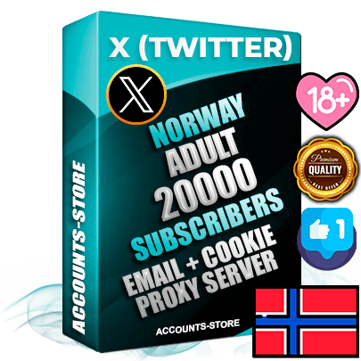 Professional Norwegian PREMIUM X (Twitter) accounts of manual registration and farming for the ADULT niche with high trust history photos and tweets — fully themed and optimized for ADULT advertising and promotion — 20000 niche-related live active followers 2009–2014 registration year Verified Email (Included) + Cookie JSON for secure import and login to the account + User Agent + High-quality filling (Photo Header Posts). Fully ready for targeted campaigns and ad launches from any country. Perfectly hold ads without bans. Ideal for any earning schemes affiliate promotions and marketing projects. Quality unlimited IPv4 proxy server included. Professional Norwegian PREMIUM X (Twitter) accounts of manual registration and farming for the ADULT niche with high trust history photos and tweets — fully themed and optimized for ADULT advertising and promotion — 20000 niche-related live active followers 2009–2014 registration year Verified Email (Included) + Cookie JSON for secure import and login to the account + User Agent + High-quality filling (Photo Header Posts). Fully ready for targeted campaigns and ad launches from any country. Perfectly hold ads without bans. Ideal for any earning schemes affiliate promotions and marketing projects. Quality unlimited IPv4 proxy server included.