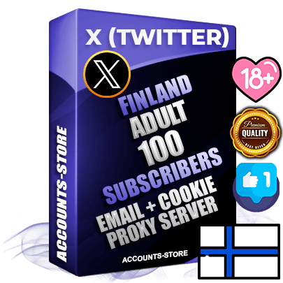 Professional Finnish PREMIUM X (Twitter) accounts of manual registration and farming for the ADULT niche with high trust history photos and tweets — fully themed and optimized for ADULT advertising and promotion — 100 niche-related live active followers 2009–2014 registration year Verified Email (Included) + Cookie JSON for secure import and login to the account + User Agent + High-quality filling (Photo Header Posts). Fully ready for targeted campaigns and ad launches from any country. Perfectly hold ads without bans. Ideal for any earning schemes affiliate promotions and marketing projects. Quality unlimited IPv4 proxy server included. Professional Finnish PREMIUM X (Twitter) accounts of manual registration and farming for the ADULT niche with high trust history photos and tweets — fully themed and optimized for ADULT advertising and promotion — 100 niche-related live active followers 2009–2014 registration year Verified Email (Included) + Cookie JSON for secure import and login to the account + User Agent + High-quality filling (Photo Header Posts). Fully ready for targeted campaigns and ad launches from any country. Perfectly hold ads without bans. Ideal for any earning schemes affiliate promotions and marketing projects. Quality unlimited IPv4 proxy server included.