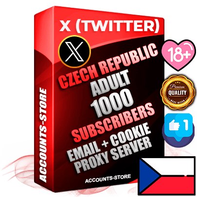 Professional Czech PREMIUM X (Twitter) accounts of manual registration and farming for the ADULT niche with high trust history photos and tweets — fully themed and optimized for ADULT advertising and promotion — 1000 niche-related live active followers 2009–2014 registration year Verified Email (Included) + Cookie JSON for secure import and login to the account + User Agent + High-quality filling (Photo Header Posts). Fully ready for targeted campaigns and ad launches from any country. Perfectly hold ads without bans. Ideal for any earning schemes affiliate promotions and marketing projects. Quality unlimited IPv4 proxy server included.