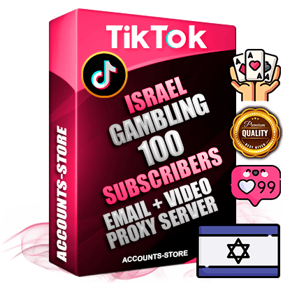 Professional Israeli PREMIUM TikTok accounts of manual registration and farming for the GAMBLING niche with high trust history profile photos and videos — fully themed and optimized for GAMBLING advertising and promotion — 100 niche-related live active subscribers 2018–2022 registration years Verified Email (included) + Cookie JSON for secure import and login to the account + User Agent + high-quality content filling (profile photo banner and videos). Fully ready for targeted campaigns and ad launches from any country. Perfectly holds ads without bans. Ideal for any earning schemes affiliate promotions and marketing projects. Quality unlimited IPv4 proxy server included.
