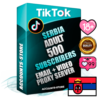 Professional Serbian PREMIUM TikTok accounts of manual registration and farming for the ADULT niche with high trust history profile photos and videos — fully themed and optimized for ADULT advertising and promotion — 500 niche-related live active subscribers 2018–2022 registration years Verified Email (included) + Cookie JSON for secure import and login to the account + User Agent + high-quality content filling (profile photo banner and videos). Fully ready for targeted campaigns and ad launches from any country. Perfectly holds ads without bans. Ideal for any earning schemes affiliate promotions and marketing projects. Quality unlimited IPv4 proxy server included.