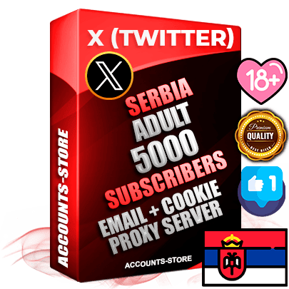Professional Serbian PREMIUM X (Twitter) accounts of manual registration and farming for the ADULT niche with high trust history photos and tweets — fully themed and optimized for ADULT advertising and promotion — 5000 niche-related live active followers 2009–2014 registration year Verified Email (Included) + Cookie JSON for secure import and login to the account + User Agent + High-quality filling (Photo Header Posts). Fully ready for targeted campaigns and ad launches from any country. Perfectly hold ads without bans. Ideal for any earning schemes affiliate promotions and marketing projects. Quality unlimited IPv4 proxy server included.