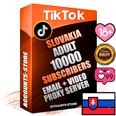 Professional Slovak PREMIUM TikTok accounts of manual registration and farming for the ADULT niche with high trust history profile photos and videos — fully themed and optimized for ADULT advertising and promotion — 10000 niche-related live active subscribers 2018–2022 registration years Verified Email (included) + Cookie JSON for secure import and login to the account + User Agent + high-quality content filling (profile photo banner and videos). Fully ready for targeted campaigns and ad launches from any country. Perfectly holds ads without bans. Ideal for any earning schemes affiliate promotions and marketing projects. Quality unlimited IPv4 proxy server included. Professional Slovak PREMIUM TikTok accounts of manual registration and farming for the ADULT niche with high trust history profile photos and videos — fully themed and optimized for ADULT advertising and promotion — 10000 niche-related live active subscribers 2018–2022 registration years Verified Email (included) + Cookie JSON for secure import and login to the account + User Agent + high-quality content filling (profile photo banner and videos). Fully ready for targeted campaigns and ad launches from any country. Perfectly holds ads without bans. Ideal for any earning schemes affiliate promotions and marketing projects. Quality unlimited IPv4 proxy server included.
