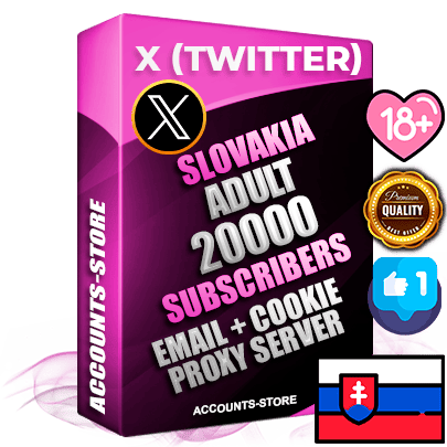 Professional Slovak PREMIUM X (Twitter) accounts of manual registration and farming for the ADULT niche with high trust history photos and tweets — fully themed and optimized for ADULT advertising and promotion — 20000 niche-related live active followers 2009–2014 registration year Verified Email (Included) + Cookie JSON for secure import and login to the account + User Agent + High-quality filling (Photo Header Posts). Fully ready for targeted campaigns and ad launches from any country. Perfectly hold ads without bans. Ideal for any earning schemes affiliate promotions and marketing projects. Quality unlimited IPv4 proxy server included. Professional Slovak PREMIUM X (Twitter) accounts of manual registration and farming for the ADULT niche with high trust history photos and tweets — fully themed and optimized for ADULT advertising and promotion — 20000 niche-related live active followers 2009–2014 registration year Verified Email (Included) + Cookie JSON for secure import and login to the account + User Agent + High-quality filling (Photo Header Posts). Fully ready for targeted campaigns and ad launches from any country. Perfectly hold ads without bans. Ideal for any earning schemes affiliate promotions and marketing projects. Quality unlimited IPv4 proxy server included.