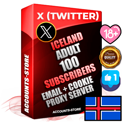 Professional Icelandic PREMIUM X (Twitter) accounts of manual registration and farming for the ADULT niche with high trust history photos and tweets — fully themed and optimized for ADULT advertising and promotion — 100 niche-related live active followers 2009–2014 registration year Verified Email (Included) + Cookie JSON for secure import and login to the account + User Agent + High-quality filling (Photo Header Posts). Fully ready for targeted campaigns and ad launches from any country. Perfectly hold ads without bans. Ideal for any earning schemes affiliate promotions and marketing projects. Quality unlimited IPv4 proxy server included.