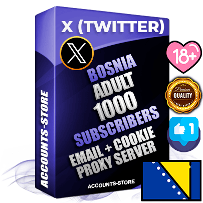 Professional Bosnian PREMIUM X (Twitter) accounts of manual registration and farming for the ADULT niche with high trust history photos and tweets — fully themed and optimized for ADULT advertising and promotion — 1000 niche-related live active followers 2009–2014 registration year Verified Email (Included) + Cookie JSON for secure import and login to the account + User Agent + High-quality filling (Photo Header Posts). Fully ready for targeted campaigns and ad launches from any country. Perfectly hold ads without bans. Ideal for any earning schemes affiliate promotions and marketing projects. Quality unlimited IPv4 proxy server included. Professional Bosnian PREMIUM X (Twitter) accounts of manual registration and farming for the ADULT niche with high trust history photos and tweets — fully themed and optimized for ADULT advertising and promotion — 1000 niche-related live active followers 2009–2014 registration year Verified Email (Included) + Cookie JSON for secure import and login to the account + User Agent + High-quality filling (Photo Header Posts). Fully ready for targeted campaigns and ad launches from any country. Perfectly hold ads without bans. Ideal for any earning schemes affiliate promotions and marketing projects. Quality unlimited IPv4 proxy server included.