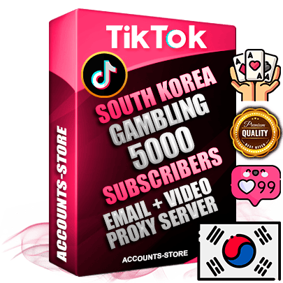 Professional Korean PREMIUM TikTok accounts of manual registration and farming for the GAMBLING niche with high trust history profile photos and videos — fully themed and optimized for GAMBLING advertising and promotion — 5000 niche-related live active subscribers 2018–2022 registration years Verified Email (included) + Cookie JSON for secure import and login to the account + User Agent + high-quality content filling (profile photo banner and videos). Fully ready for targeted campaigns and ad launches from any country. Perfectly holds ads without bans. Ideal for any earning schemes affiliate promotions and marketing projects. Quality unlimited IPv4 proxy server included.