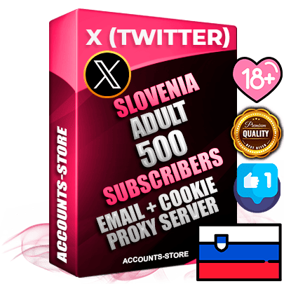 Professional Slovenian PREMIUM X (Twitter) accounts of manual registration and farming for the ADULT niche with high trust history photos and tweets — fully themed and optimized for ADULT advertising and promotion — 500 niche-related live active followers 2009–2014 registration year Verified Email (Included) + Cookie JSON for secure import and login to the account + User Agent + High-quality filling (Photo Header Posts). Fully ready for targeted campaigns and ad launches from any country. Perfectly hold ads without bans. Ideal for any earning schemes affiliate promotions and marketing projects. Quality unlimited IPv4 proxy server included. Professional Slovenian PREMIUM X (Twitter) accounts of manual registration and farming for the ADULT niche with high trust history photos and tweets — fully themed and optimized for ADULT advertising and promotion — 500 niche-related live active followers 2009–2014 registration year Verified Email (Included) + Cookie JSON for secure import and login to the account + User Agent + High-quality filling (Photo Header Posts). Fully ready for targeted campaigns and ad launches from any country. Perfectly hold ads without bans. Ideal for any earning schemes affiliate promotions and marketing projects. Quality unlimited IPv4 proxy server included.