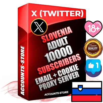 Professional Slovenian PREMIUM X (Twitter) accounts of manual registration and farming for the ADULT niche with high trust history photos and tweets — fully themed and optimized for ADULT advertising and promotion — 10000 niche-related live active followers 2009–2014 registration year Verified Email (Included) + Cookie JSON for secure import and login to the account + User Agent + High-quality filling (Photo Header Posts). Fully ready for targeted campaigns and ad launches from any country. Perfectly hold ads without bans. Ideal for any earning schemes affiliate promotions and marketing projects. Quality unlimited IPv4 proxy server included. Professional Slovenian PREMIUM X (Twitter) accounts of manual registration and farming for the ADULT niche with high trust history photos and tweets — fully themed and optimized for ADULT advertising and promotion — 10000 niche-related live active followers 2009–2014 registration year Verified Email (Included) + Cookie JSON for secure import and login to the account + User Agent + High-quality filling (Photo Header Posts). Fully ready for targeted campaigns and ad launches from any country. Perfectly hold ads without bans. Ideal for any earning schemes affiliate promotions and marketing projects. Quality unlimited IPv4 proxy server included.